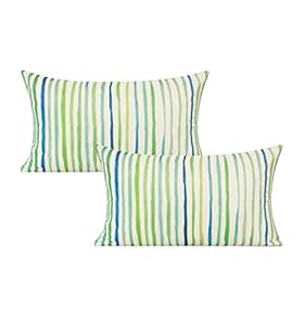 All Smiles Grüne Blätter Kissenbezüge 2er Set