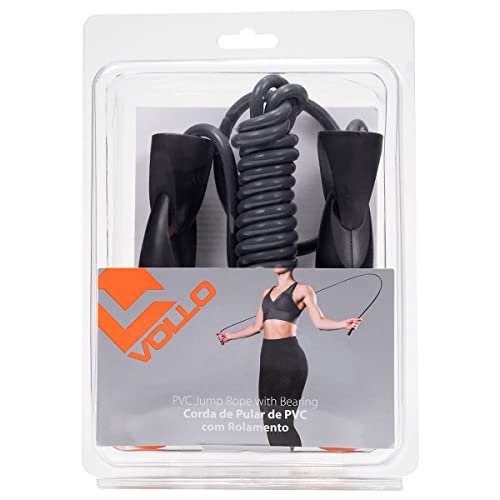 Corda de Pular de PVC Tam. 275 X 0.6 cm com Rolamento Vollo Sports