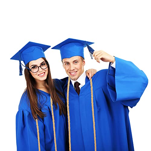 Image of Trounistro 8 Pieces Graduation Cords Yarn Honor Cords with Tassel for College Graduation Students (Antique Gold)