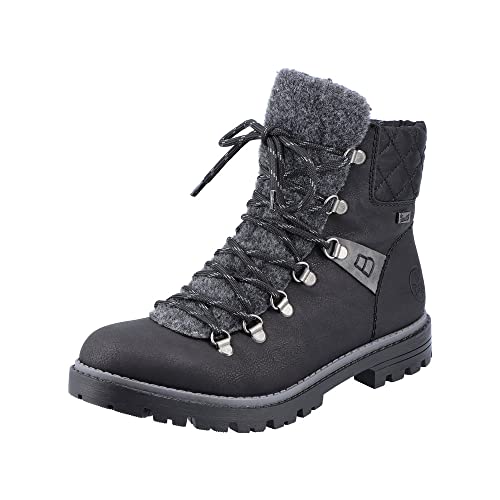 Rieker Damen Y1030 Mode-Stiefel, schwarz, 38 EU