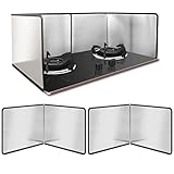 2 Pieces grease splatter guard, Spill-proof screen for frying pans in stainless steel fireproof...