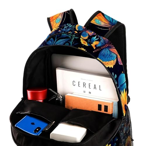 Sac à dos de campus tournesol étoilé multicolore avec porte-bouteille - 4