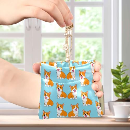 Cute Cartoon Dog Coin Purse Leather Pouch Change Purse, Squeeze Coin Pouch for Cards, Keys & Lipsticks, Unisex4