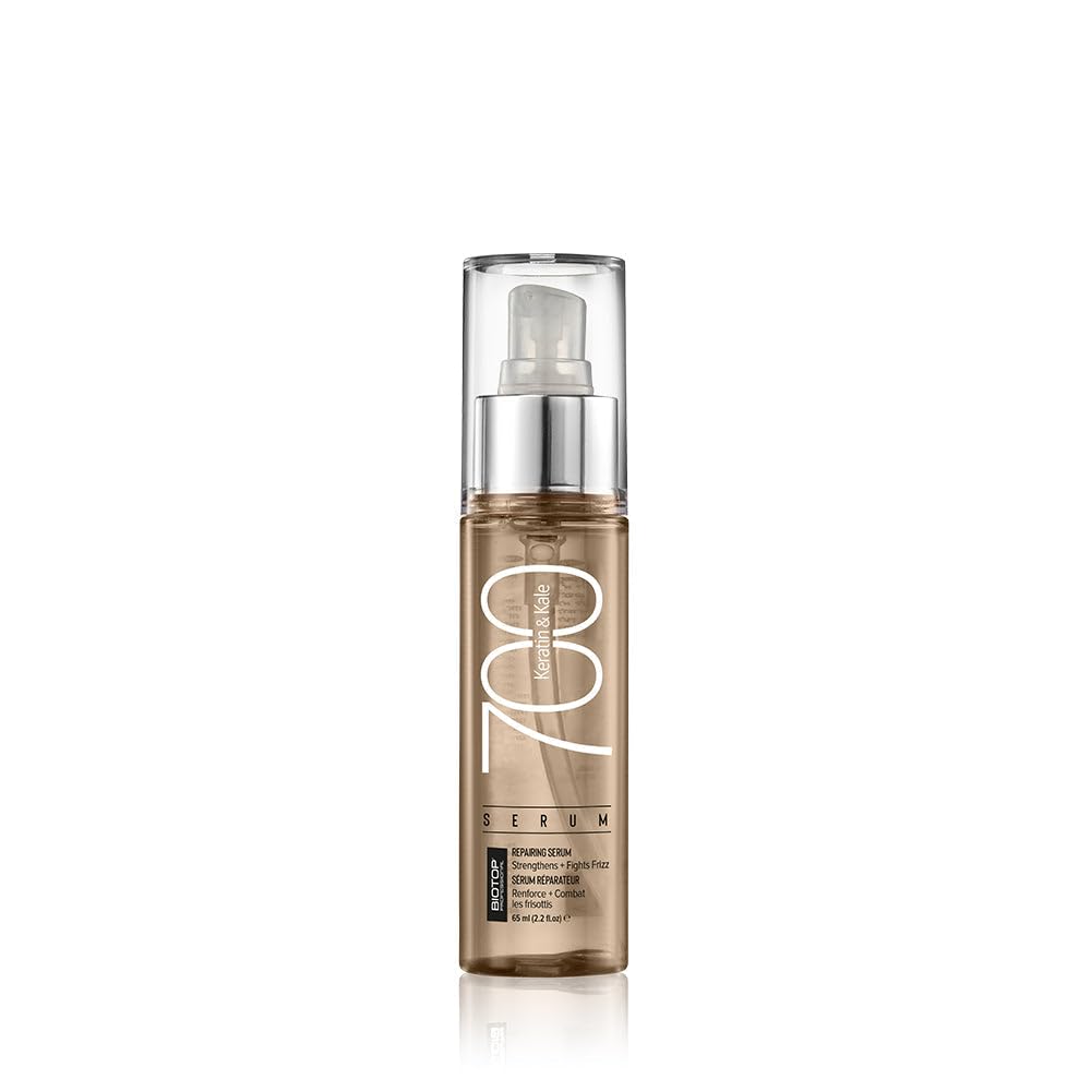 biotop professional 700 keratin & kale serum - 65ml | leave-in serum for damaged & chemically treated hair | repairs, smooths & protects with keratin protein & kale extract