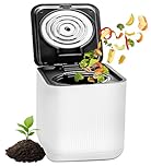 Nutrichef 3L Electric Kitchen Composter - Turn Organic Material & Food Scraps Into Fertilizer | Countertop Automatic Compost Bin | Dry, Crush, & Cooling Functions | Perfect for Kitchens & Apartments