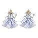 Kurt Adler Frosted Kingdom Snow Queen Fairy Ornament 6"- C8903