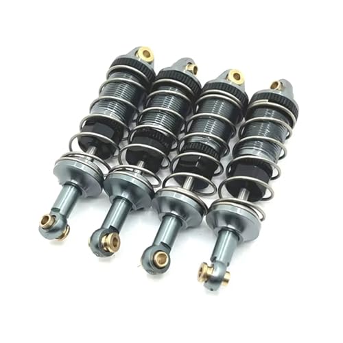RC�J�[�A�b�v�O���[�h�p�[�c Compatible With MJX For Hyper Go 14301 14303 14302 1/14 R/C �J�[ �A�b�v�O���[�h 4 �p�[�c ���^�� �t�����g/���A �I�C�� ���� �V���b�N�A�u�\�[�o�[(Gray)
