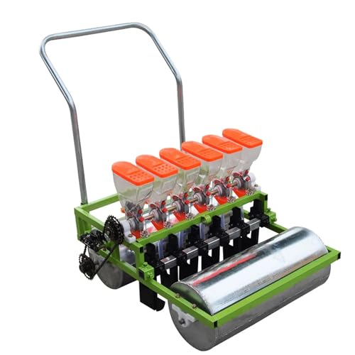 Rock88 Sembradora de Hortalizas para Granjero 6 Líneas Plantador de Punto de Precisión Manual Máquina de Siembra para Siembra de Cebolla y Tomate Herramienta para Plantas de Siembra,Green