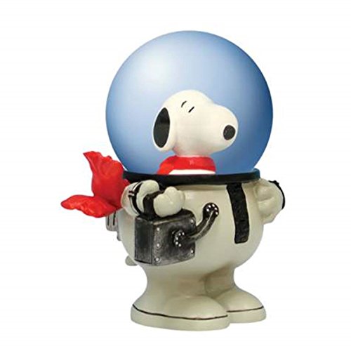 WL SS-WL-18238, 45mm Peanuts Snoopy The Dog in White Astronaut Suit Water Globe