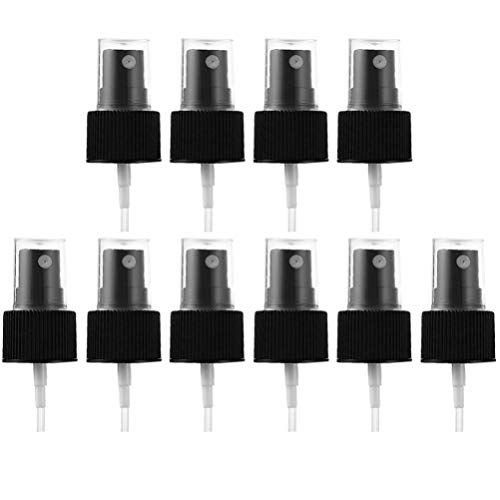 Luxshiny Lot de 20 têtes de pulvérisation en plastique pour bombe de pulvérisation - 18 mm - Noir Cover