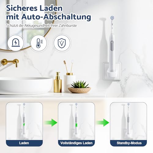 Ladegerät für Oral B Ladestation Steckdose, Kabelloses Ladegerät Zahnbürste – Ansicht 4