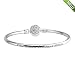 Produktbild PANDOCCI 2017 Frühling europäisch authentisch 925 Sterling Silber Schönheit & das Tier Armreif Rose klar CZ Verschluss Armband Schmuck (19cm)