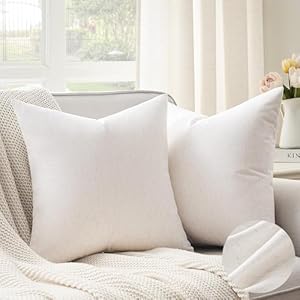   Topfinel-Natural-Throw-Pillow-Covers-18x18-inches-Set-of-2-Neutral-Cotton-Decorative-Linen-Pillow-Covers-Farmhouse-Square-Cushion-Cases-for-Sofa-Couch-Bed-Spring-Home-Decor