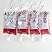 PRETYZOOM 3sets Halloween Blood Storage Bag 150ml Big Halloween Blood Pouches for Drinks Hallowmas Prop 12pcs*3