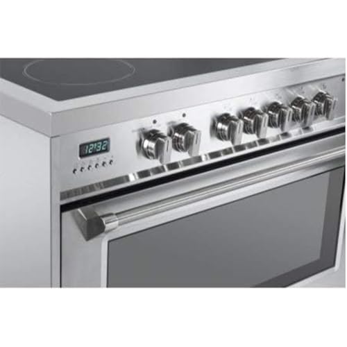 GarveeHome 36" Electric Range Oven, 4.3 Cu.Ft. Freestanding Convection Oven With 5 Heating Elements, 7 Functions, Professional Fan Convection Oven, Smooth Glass Top, In Stainless Steel