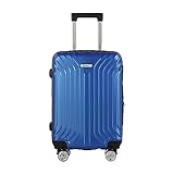 Mala de Viagem de Bordo Pequena 10Kg em ABS Rodinhas 360º Multmaxx (Azul)