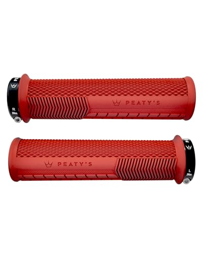 Peaty's Monarch Grips Fahrradgriffe - Knurl Fahrrad Lenkergriffe, Fahrradgriffe Ergonomisch für Komfort, Fahrrad und MTB Griffe… – Ansicht 1