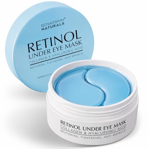 Enaskin Naturals Under Eye Patches for Dark Circles: 30 Pairs Retinol Collagen Eye Gels Mask -...