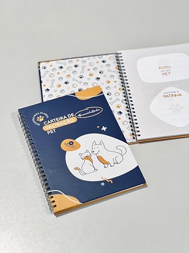Carteira de Vacinação Pet (para a VIDA TODA) Caderneta Pet, Registro Completo de Vacina Pet