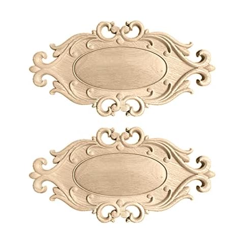 Dtoterul Molduras de Madera Decorativa para Muebles 2 Piezas Cover