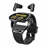 Batterie de grande capacité de 300 mAh：Temps de veille super long de 20jours, fonctionne pendant 7 jours en cas d'utilisation intensive. Le colis comprend : 1x montre, 2 écouteurs, 1 câble de charge