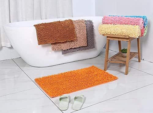 Miniatura 3 de Tapete de baño de felpilla de lujo, antideslizante, tapete para puerta de baño, cocina, lavable a máquina, tapete de baño grande y largo para baño e