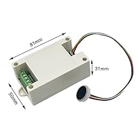Vista 2 de Placa de control de identificación de huellas dactilares, módulo de interruptor de relé de huellas dactilares con almacenamiento de 100 huellas