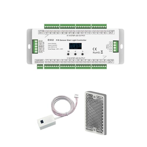 Controlador de luz escalera contra caídas nocturnas con sensor infrarrojo ES32 32 canales 2