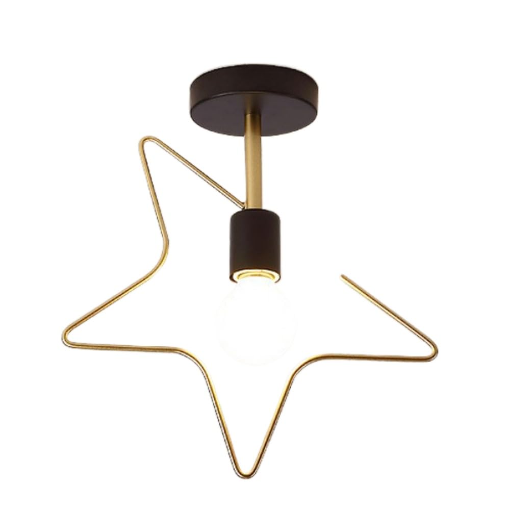 Plafonnier étoile E27 lustre semi-encastré pour couloir et dressing