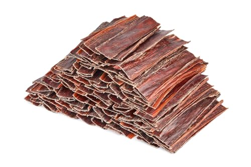Kaureks Natur Hundeleckerlies, Rinderdörrfleisch 2 kg (2x1kg), Schlund, Kausnack, Hundefutter, Kauartikel, Hundeleckerlies
