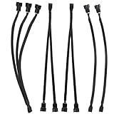 Mit Schutzhülle: Das Kabel der Lüfter besteht aus einem PVC-Geflecht, das flammhemmend ist. Es bietet zusätzlichen Schutz gegen Verschleiß und verlängert dadurch die Lebensdauer des Kabels erheblich.