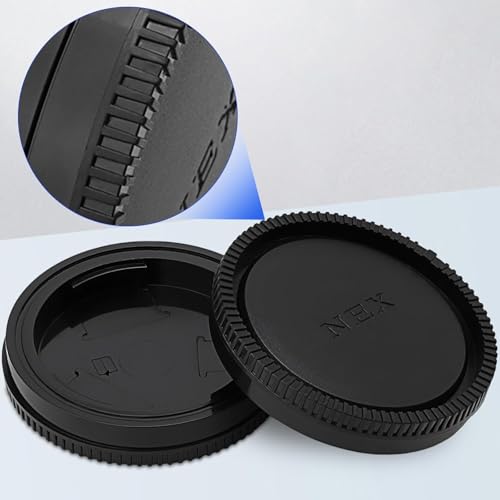 Image of MOSTOS - Camera Rear Lens Cap for Sony E-Mount NEX Cameras A7II,III A7R III A9 A7 A7R A7S A6500 A6300 A6000 A55 A65 A77 A99 A900 A700 A580 A560 NEX-7