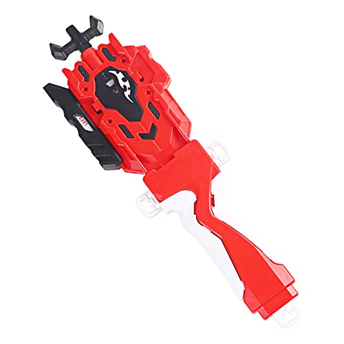 Sparking Launcher and Grip,(L/R ) Two-Way Launcher,Pull-Wire Launcher Suitable for Various Burst Gyro-Red