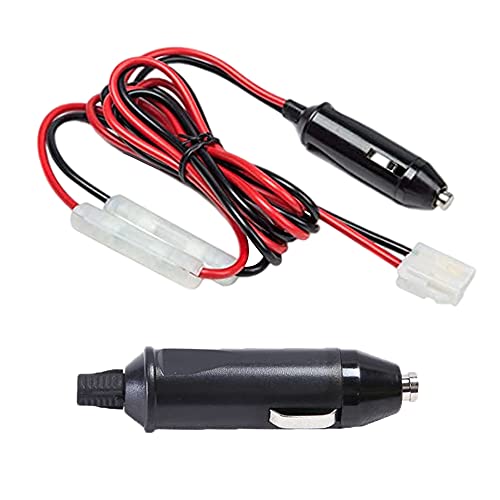 T-Shape Car Mobile Radio DC Power Cable CB Radio Power T Shape Adapter Mobile Transceiver Power Connector for YAESU FT-7800R FT-7900R FT-8900R Kenwood TM-741 TM-G707 TM271 GMRS Mobile Radio 5.6ft Long
