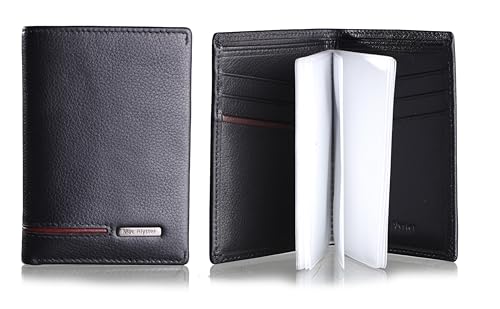 Porte-cartes noir pour femme au style décontracté en taille unique