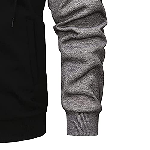 Men's Casual Slim Fit Long Sleeve Jackets Zipper Hooded Pullover Sweatshirt Fashion Hoodies Sport Jumper Tops 5