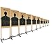 Highwild Adjustable Target Stand Base for Paper Shooting Targets Cardboard Silhouette - H Shape - USPSA/IPSC - IDPA Practice - Upgraded Version (10 Pack)