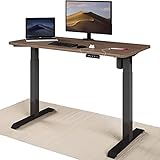 Desktronic Höhenverstellbarer Schreibtisch (120x60 cm) - Sitz- & Stehpult mit Ladebuchsen - Schreibtisch Höhenverstellbar Elektrisch Touchscreen & Stahlfüßen - Schreibtisch Höhenverstellbar