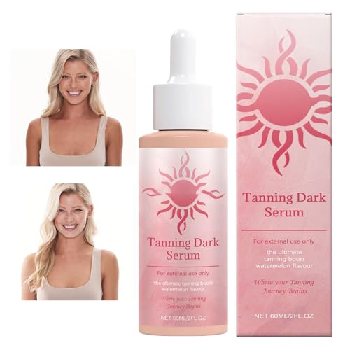 Aceite Bronceador Oscuro | 60ml Gotas Autobronceadoras,Hidratante Secado Rápido Bronceador Duradero para Piernas y Cuerpo en Playa y Vacaciones al Aire Libre