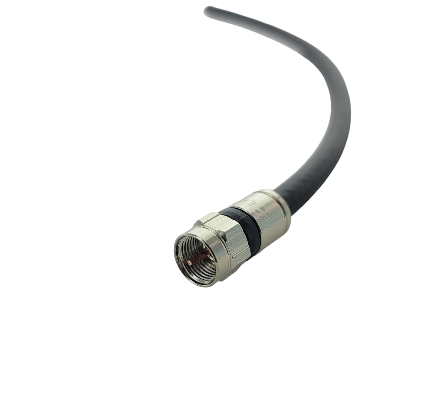 MPD Digital I RG6 Coaxial Cable I High-Speed Internet, Broadband and Digital TV Aerial I Satellite Cable Extension I Compression Connectors I Made in USA I White 30 FT
