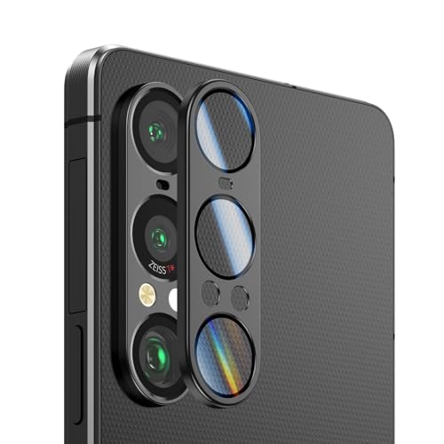 KISMER Xperia 1 VIIp JYیtB, Tt@CAKX, A~JJo[, YveN^[ (ubN)