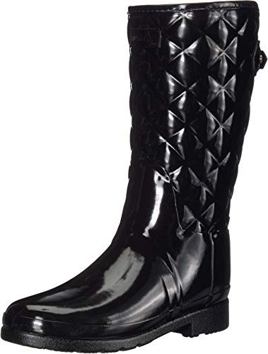 Hunter Women's Refined Short Quilted Gloss Rain Boot