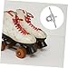 Abaodam Roller Skates Hardware Aluminum Triangle Trucks Stoppers for Skating Shoes Replacement Parts for Performance
