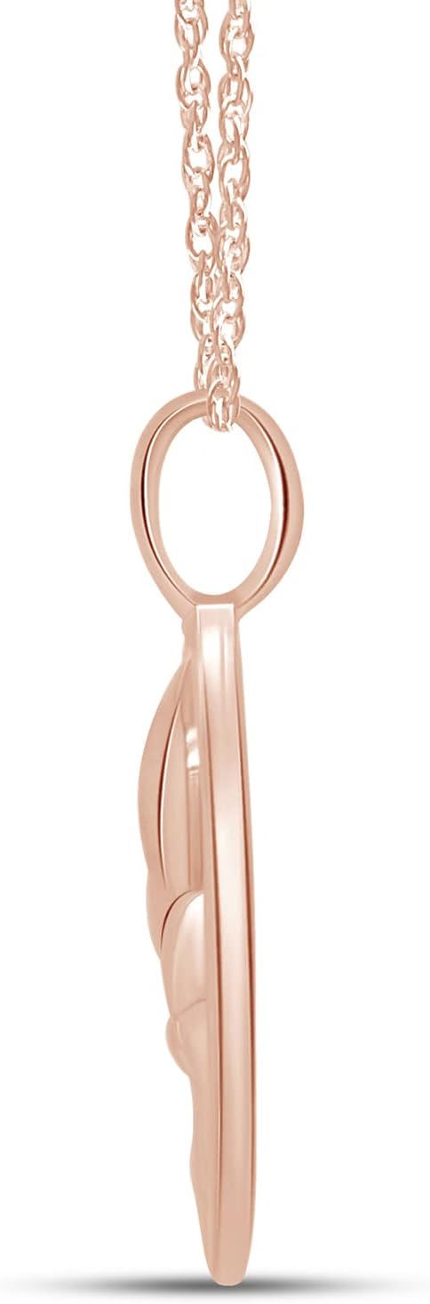 AFFY Fleur-de-lis Pendant Necklace – 14K Gold Over Sterling Silver, Dainty Jewelry Gift for Women, 18" Chain Included - Image 7