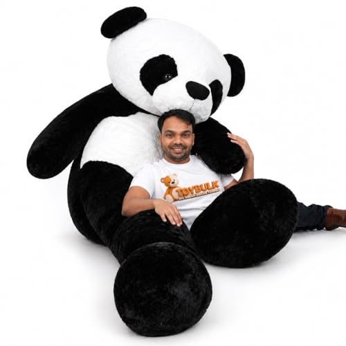 Image of Giant 7 Feet Panda Teddy Bear for Girls | Big Size Soft Toy 7 Ft | Cute Hugging Plush Toy | Birthday Gift for Girlfriend, Wife, Kids | Premium Stuffed Panda Bear (Black & White)