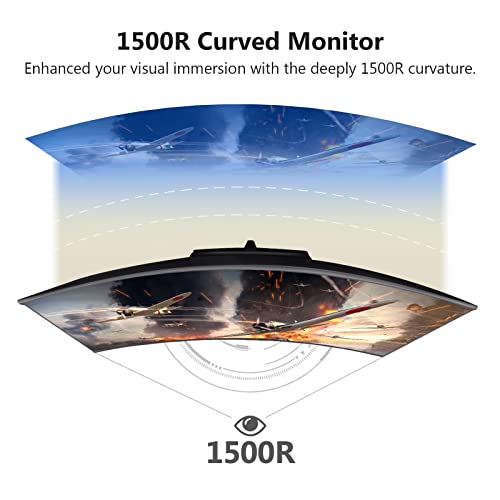 Z-Edge 30-Inch Curved Gaming Monitor, 200Hz Refresh Rate, 21:9 2560X1080 Ultra Wide, Curved Monitor, R1500 Curvature, Mprt 1Ms Fps-Rts #TOP4