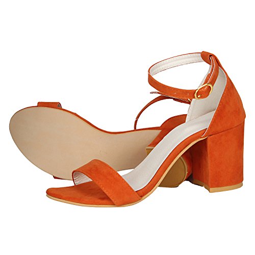 Image of Misto Women's and Girl's Formal Casual Suede Leather Block Heel Sandal