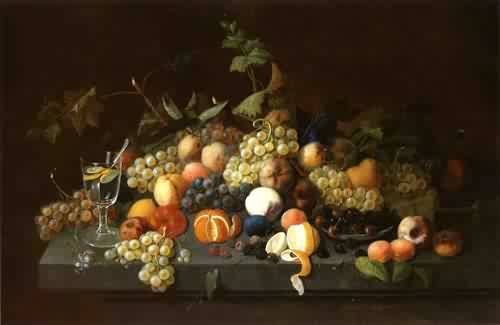 Peinture à l'huile Fruit Still Life, reproduction haut de gamme 1850