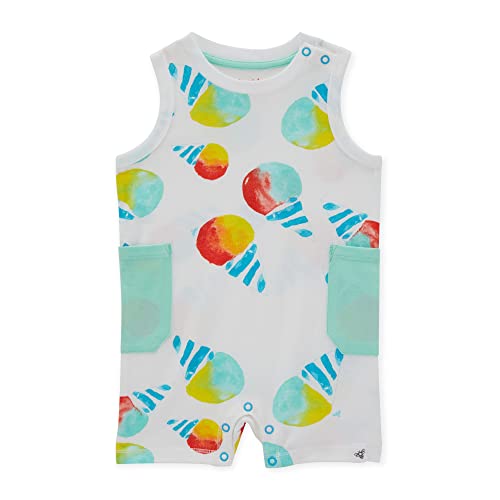 Image of Burt's Bees Baby Baby Boys' Sleeveless Romper Jumpsuit - Double Pockets