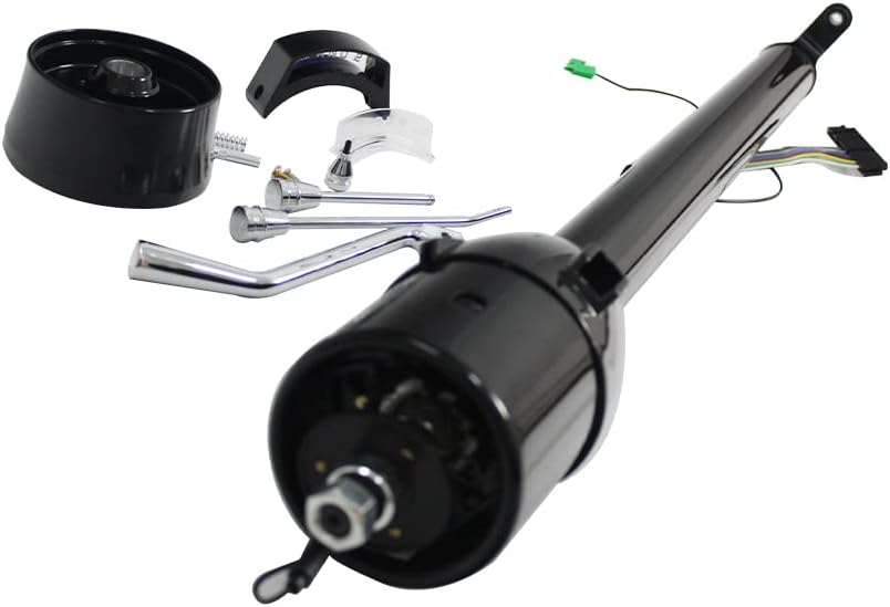 33" Black Auto Steering Column Shift Tilt with Prewired for 1960-1972 Chevrolet C10 Truck C20 GMC Without Key